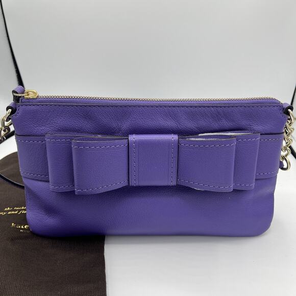 NWOT KATE SPADE Celina Bow Villabella AVE NY WKRU2944 ASTER (562) With Bag - Picture 2 of 11